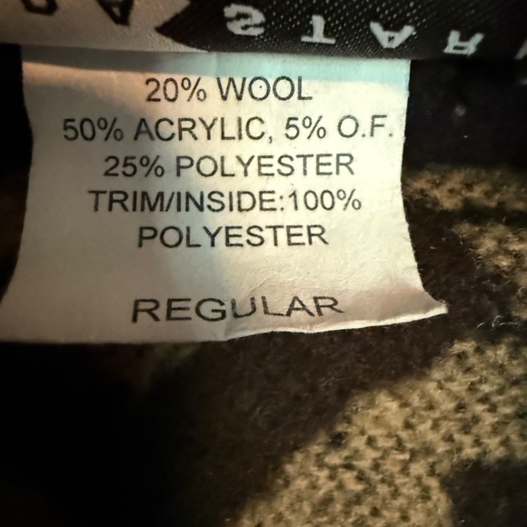 Vintage Rhonda Stark Aztec Southwestern Blanket Coat Jacket Wool Blend Boho - Picture 14 of 16